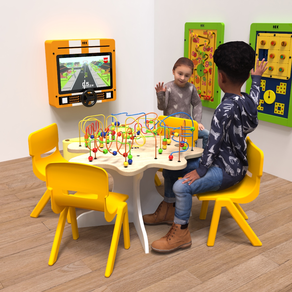 Это изображение показывает детская мебель Fun chair yellow