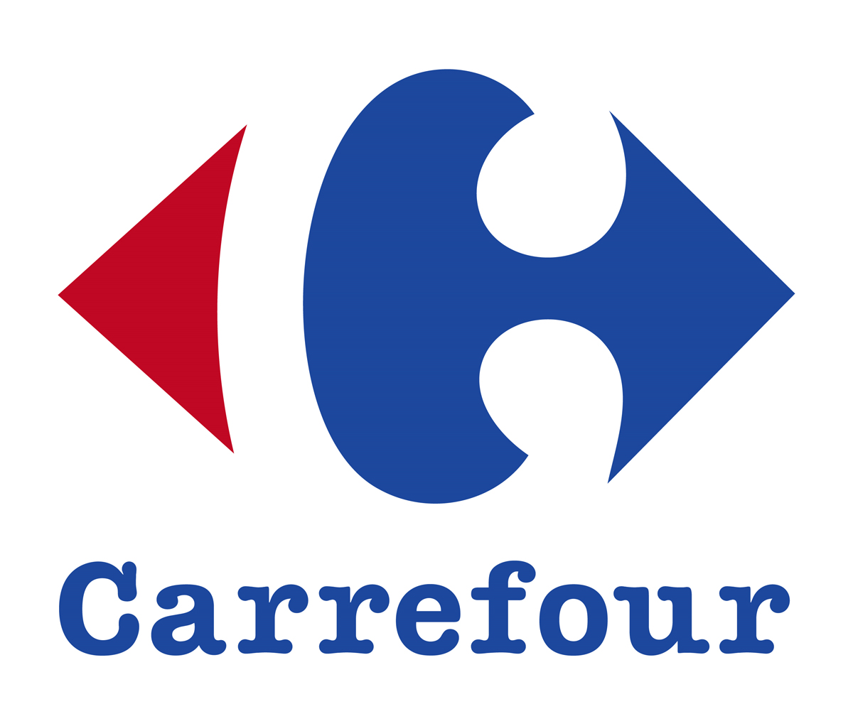 Домашняя страница с логотипом Carrefour