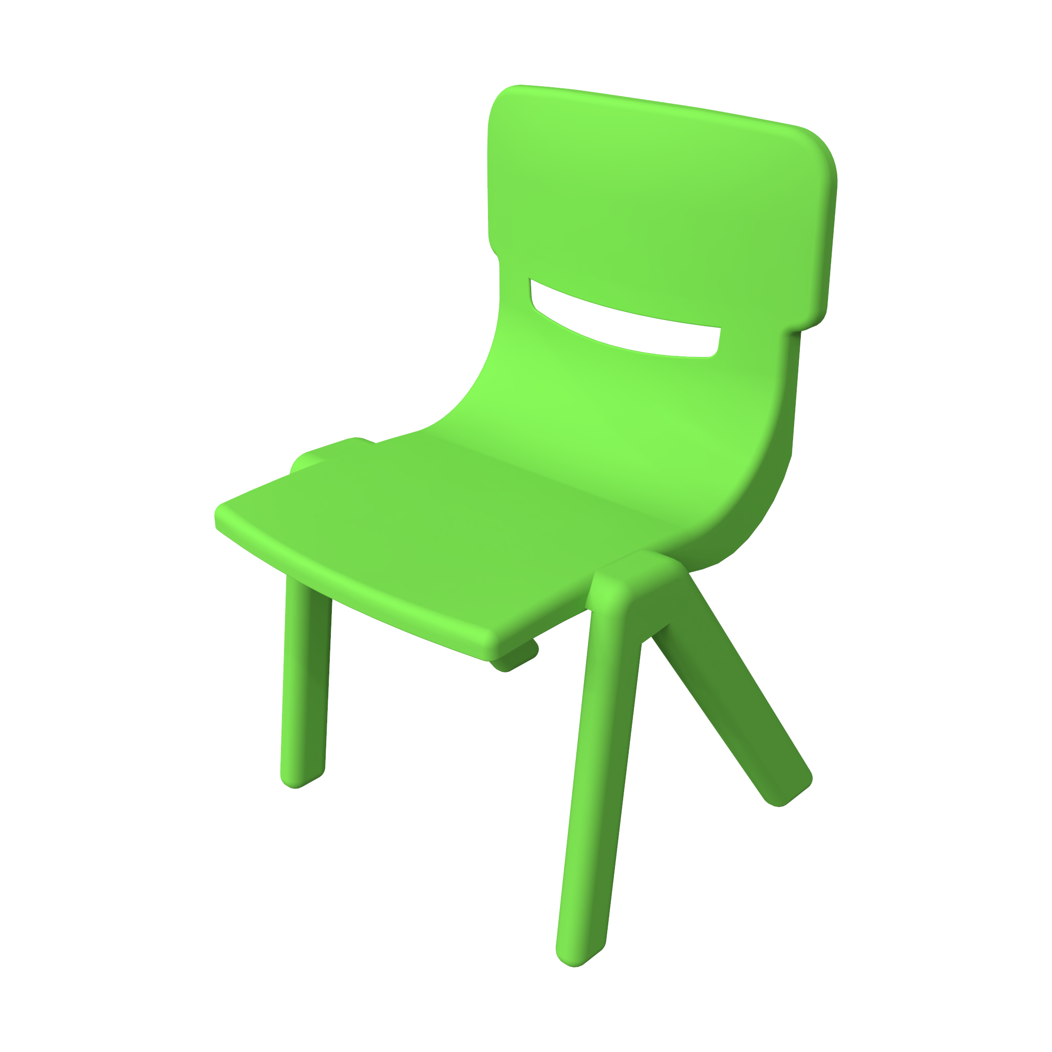 Это изображение показывает детская мебель Fun chair Green