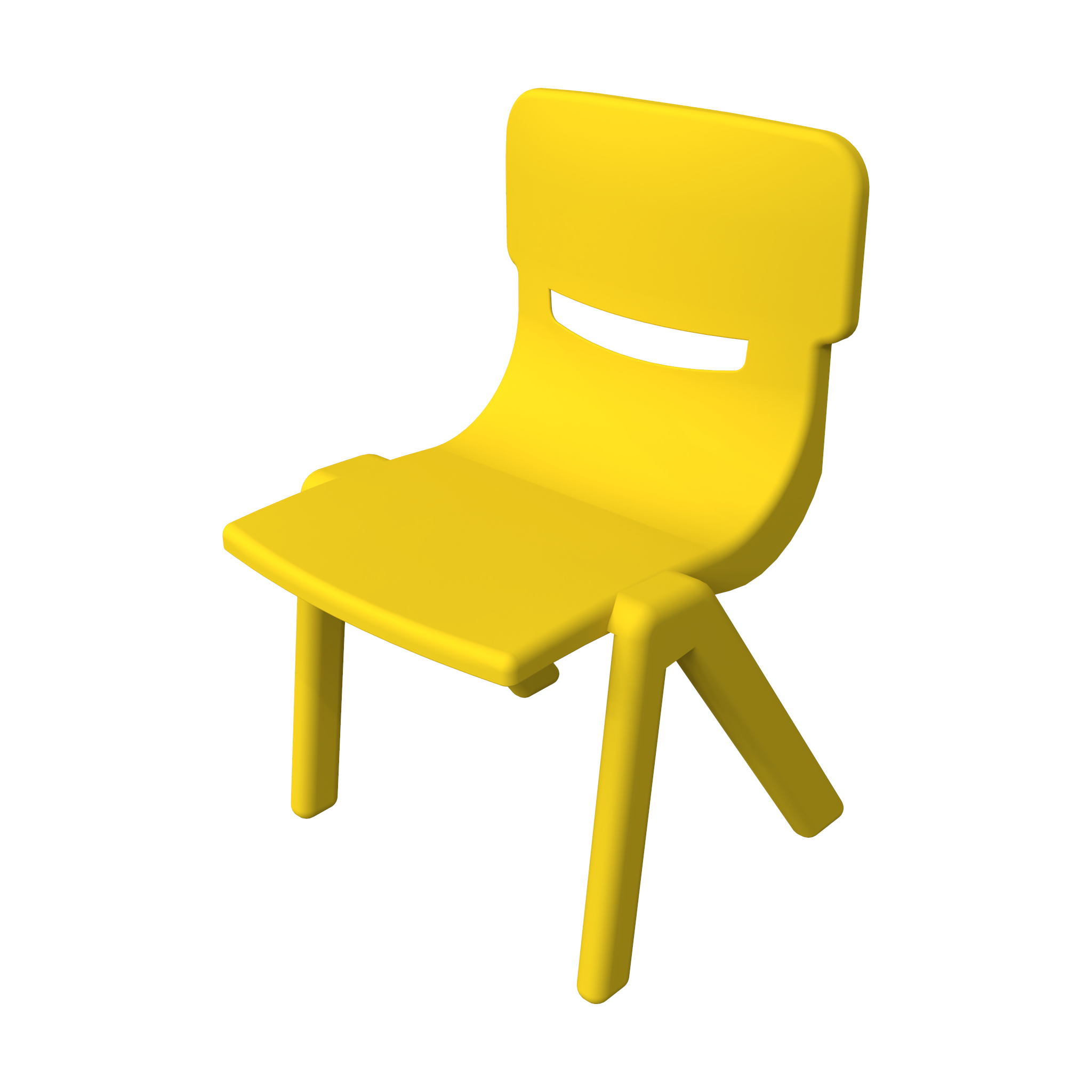 Это изображение показывает детская мебель Fun chair yellow