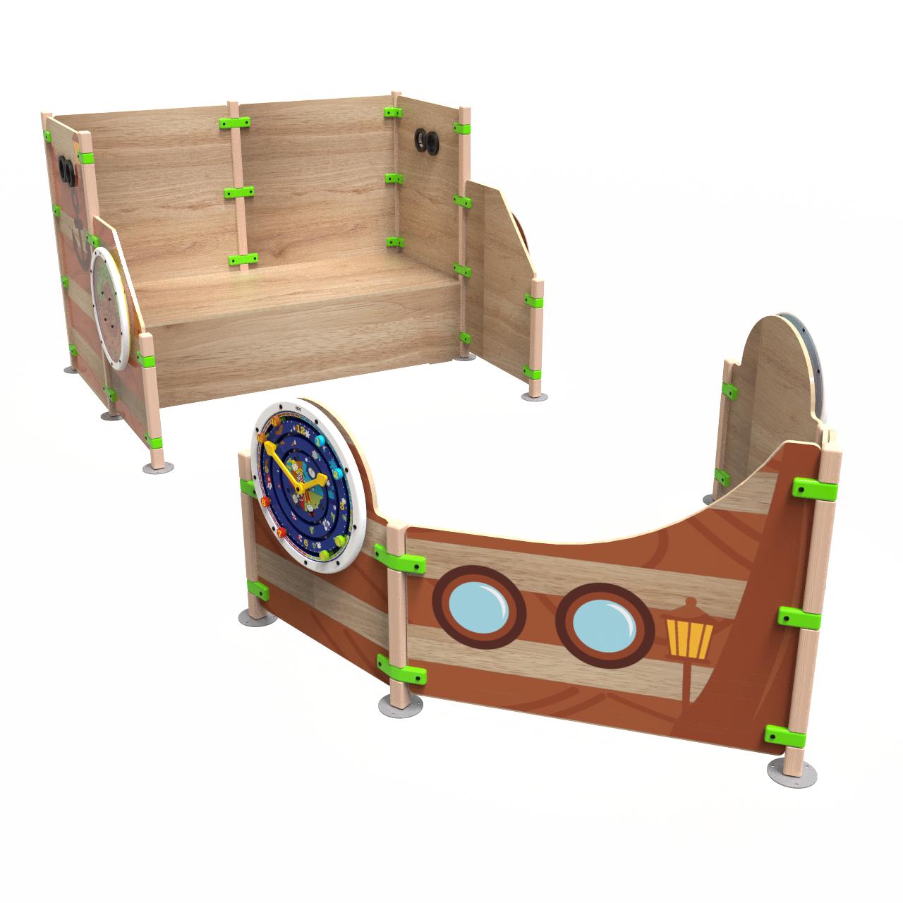 Это изображение показывает детские игровые домики Ship ahoy
