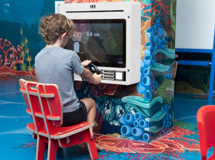 Профессиональная игровая консоль Nitrodash с рулем для детей