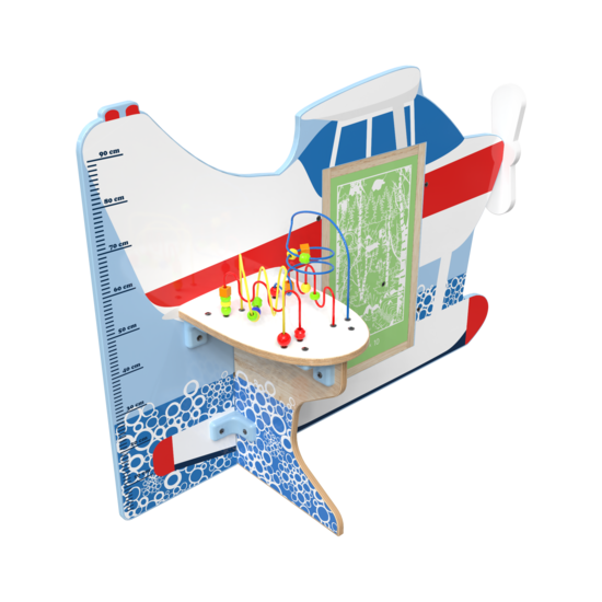 De splash down is een vliegtuig speelsysteem met verschillende speelelementen | IKC speelsysteem kinderhoek