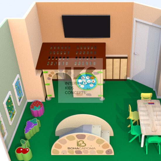 Детская комната 25 м2 для итальянского ресторана