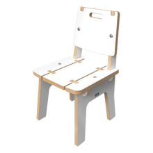 Wit houten stoel voor kinderen | IKC Kindermeubels